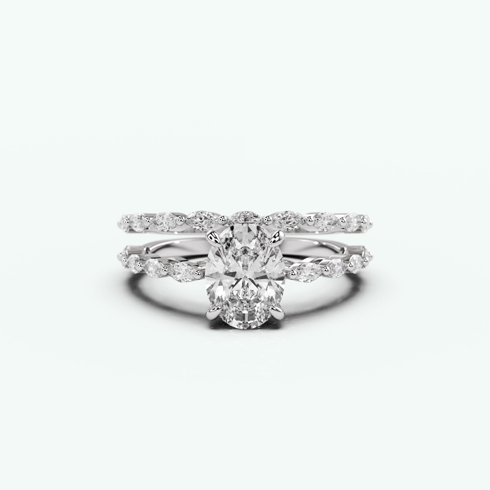 White Gold- Oval