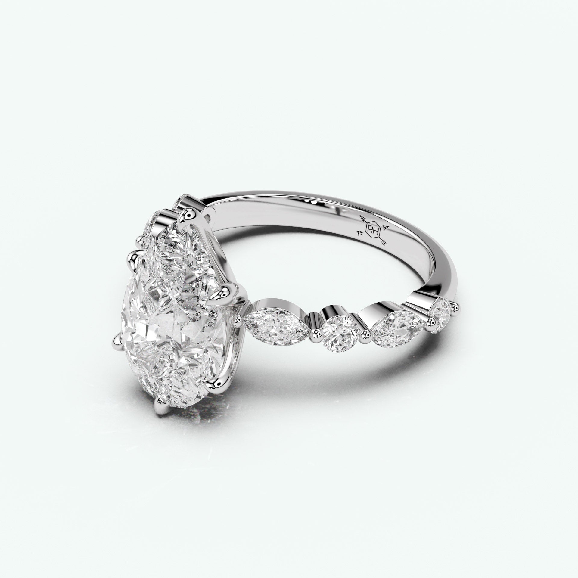 14K White Gold