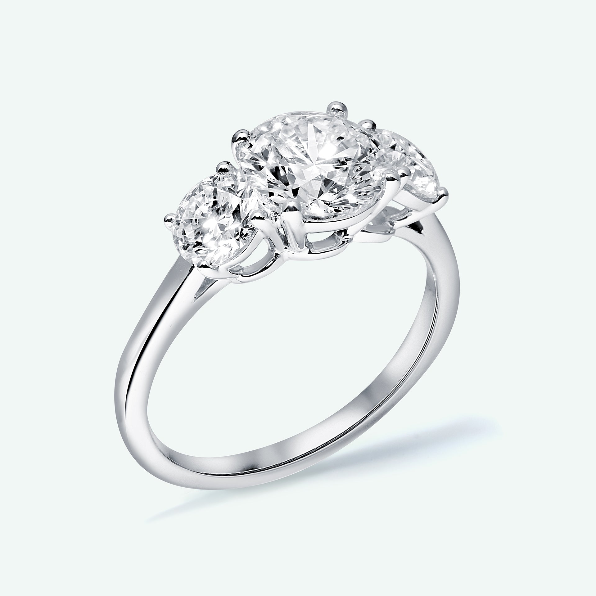 The May With 2.37ct Round Cut Center Diamond (D, VVS1) IGI Certified