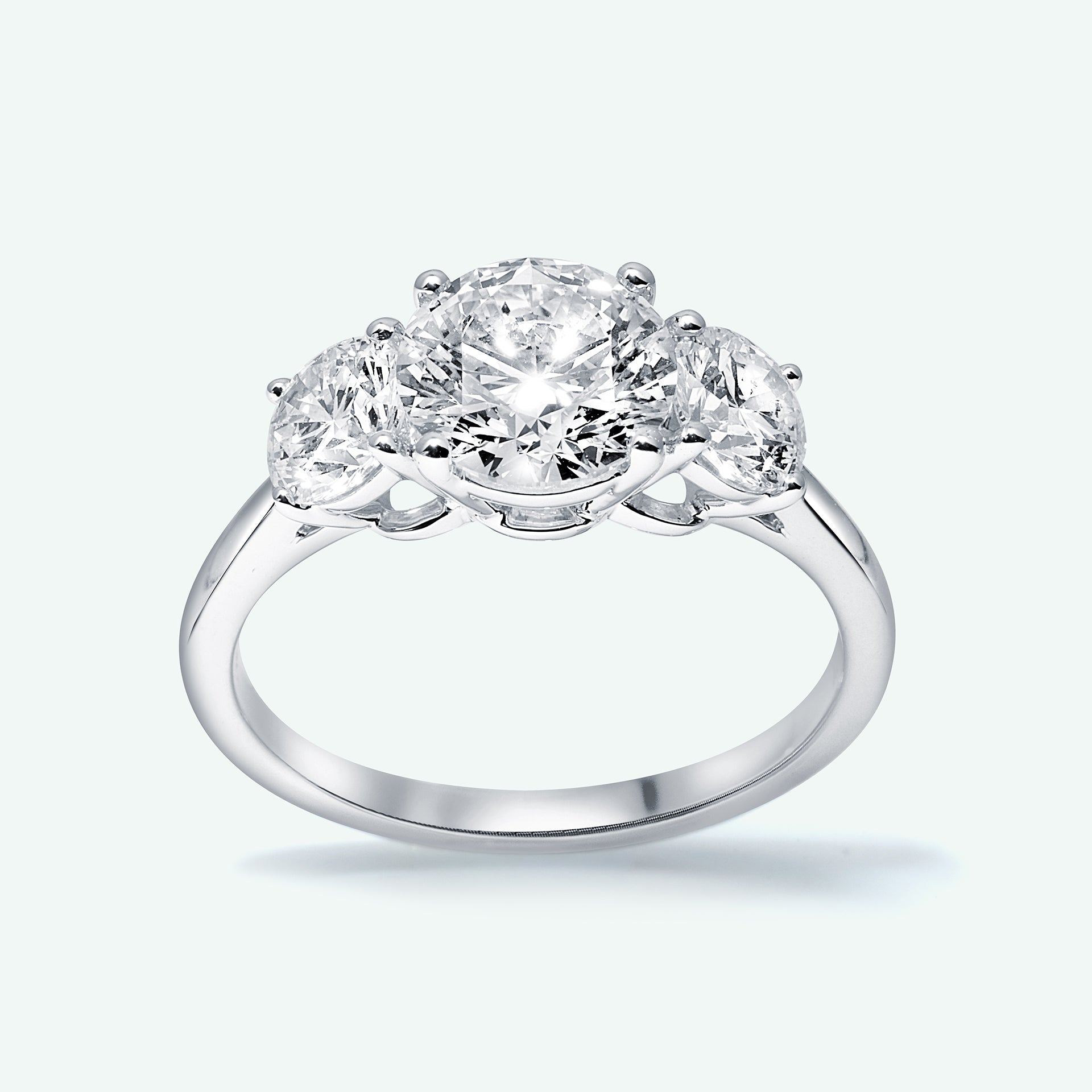 The May With 2.37ct Round Cut Center Diamond (D, VVS1) IGI Certified
