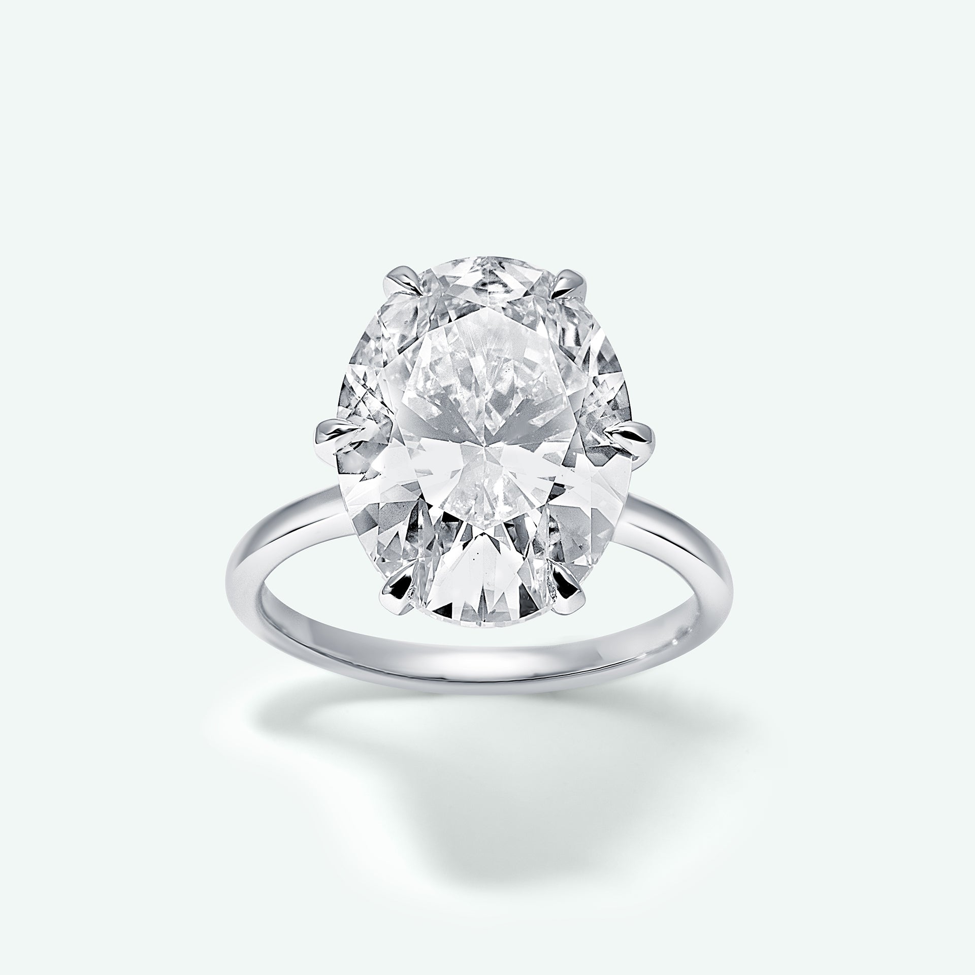 The Sign With 9.29ct Oval Shape Center Diamond (VS1, G) IGI Certified