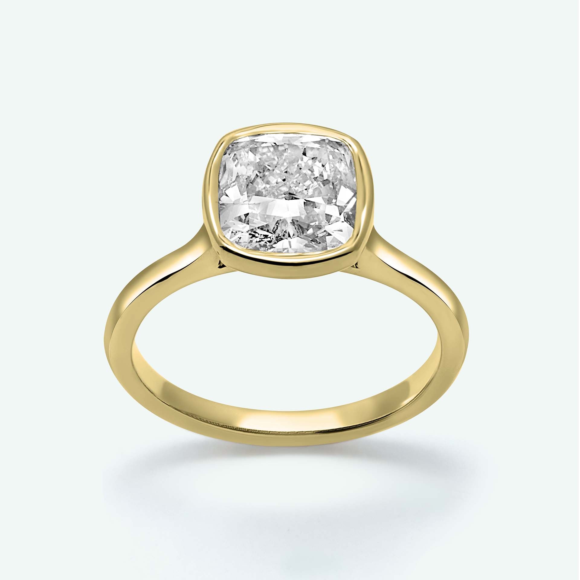 The Adele With 1.98ct Cushion Shape Center Diamond (VS1, D) IGI Certified