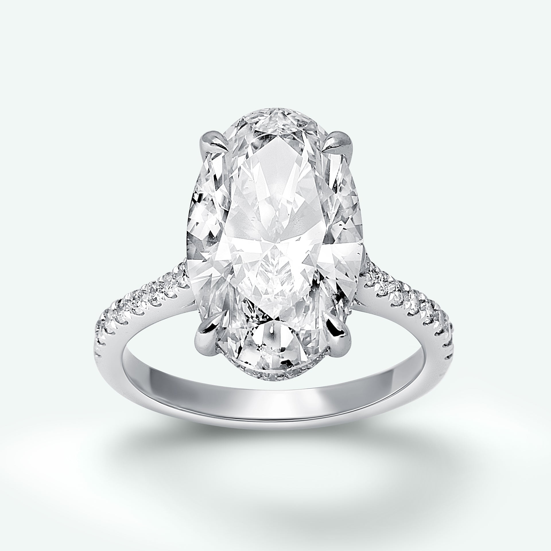 The Capucine With 5.04ct Oval Cut Diamond (S1, F) IGI Certified