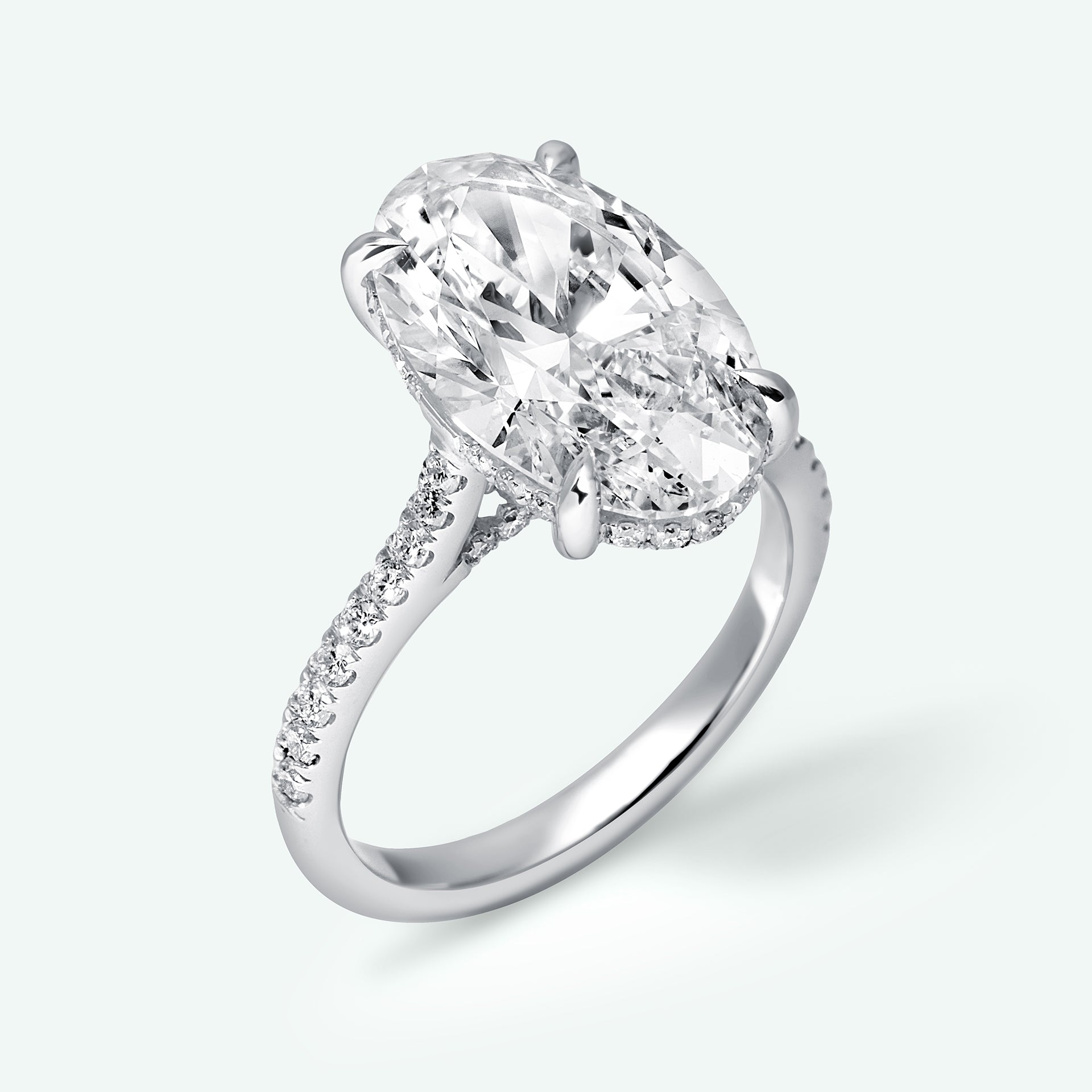 The Capucine With 5.04ct Oval Cut Diamond (S1, F) IGI Certified