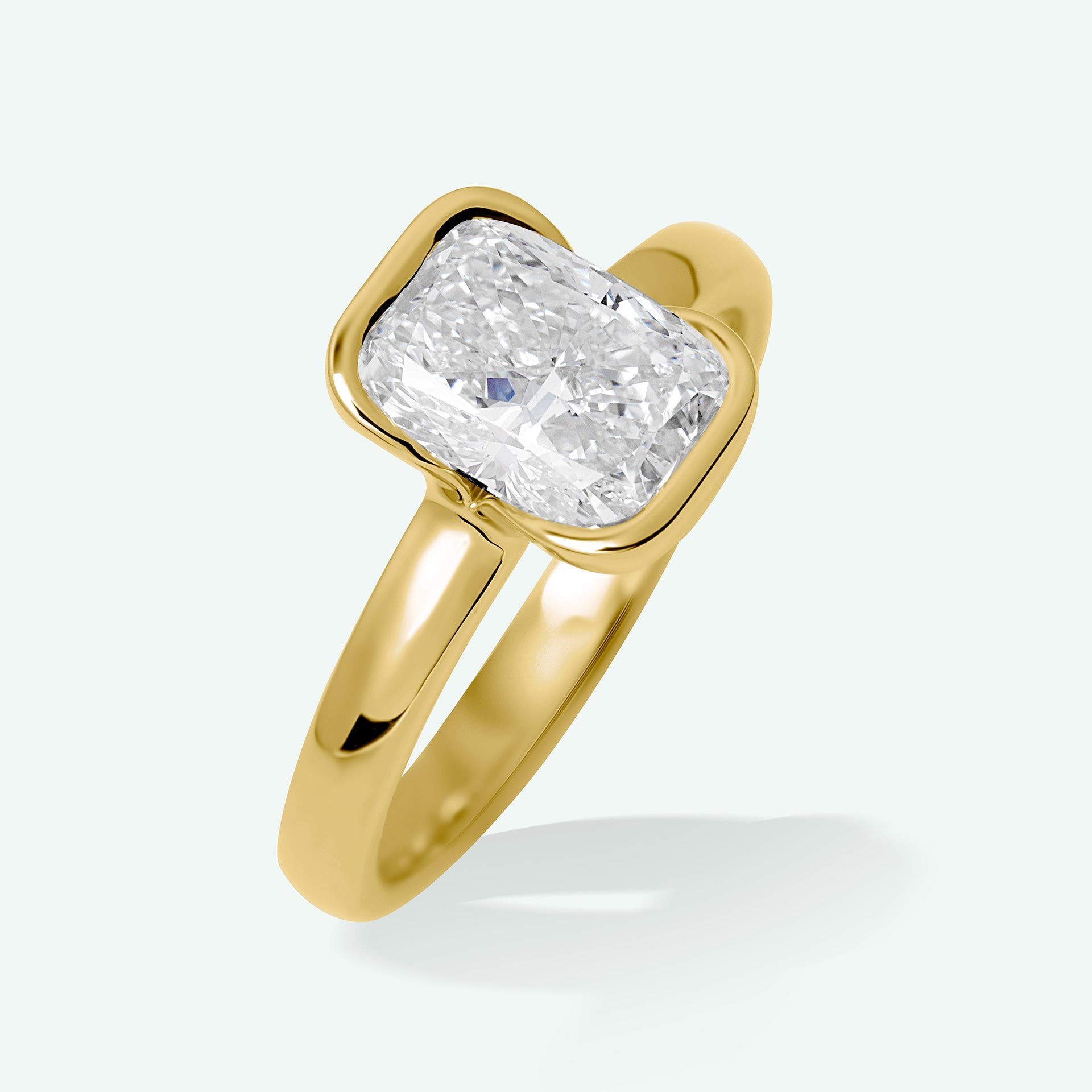 The Mary With 2.08 Carat Cushion Shape Lab Grown Diamond (SI1, F), IGI Certified