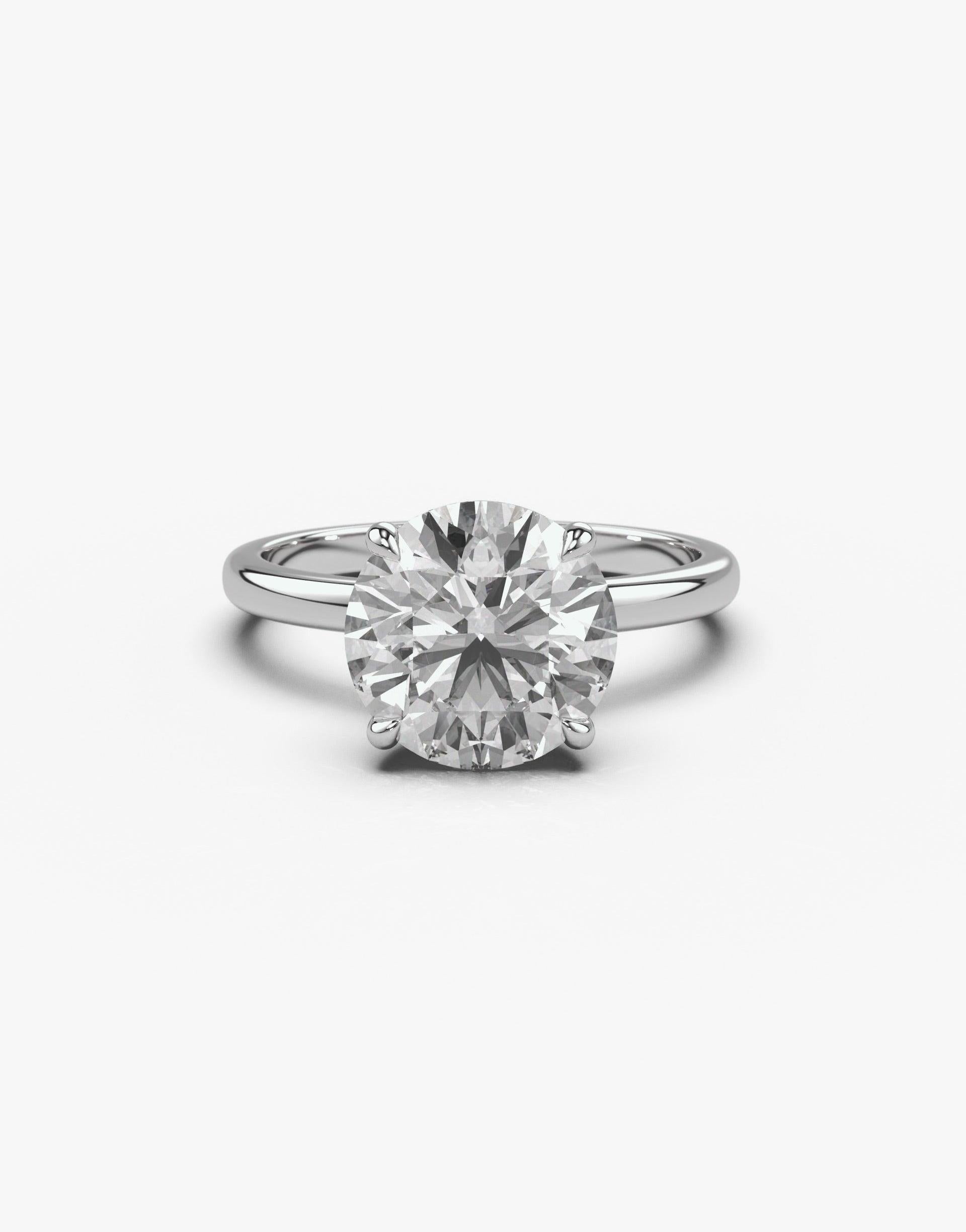 The Martha Solitaire Diamond Prong Engagement Ring – Robin Hood Diamonds