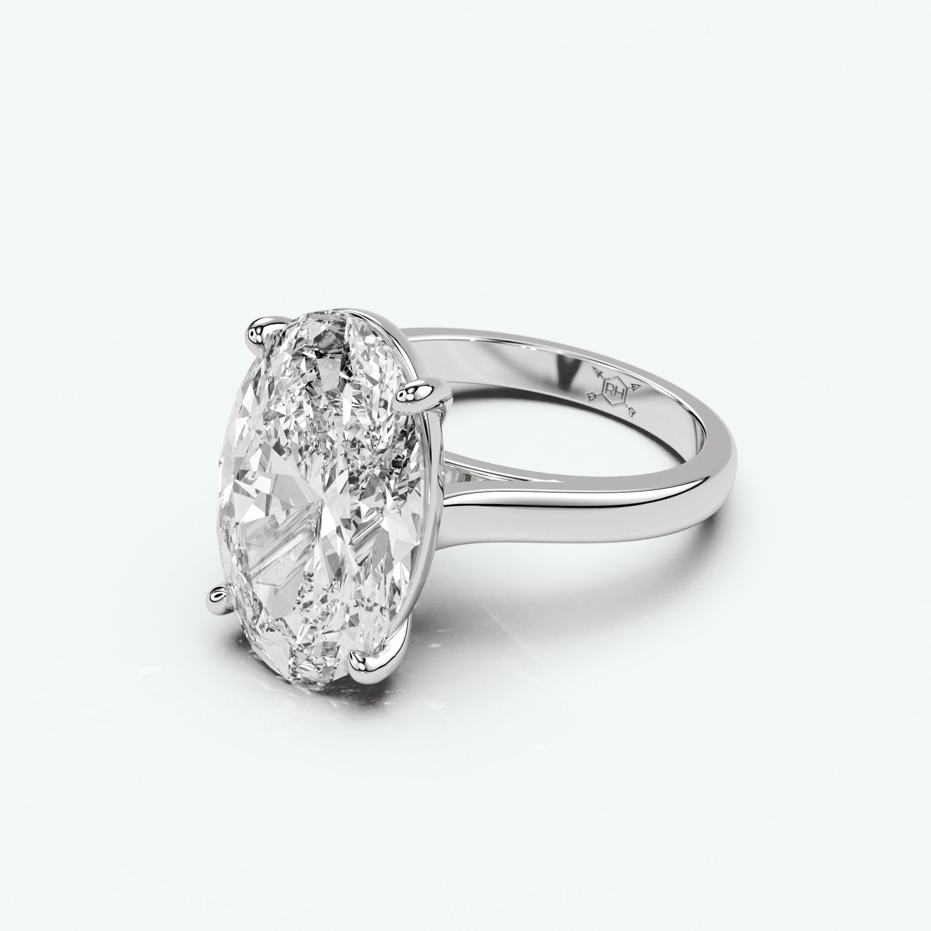 White Gold - Oval