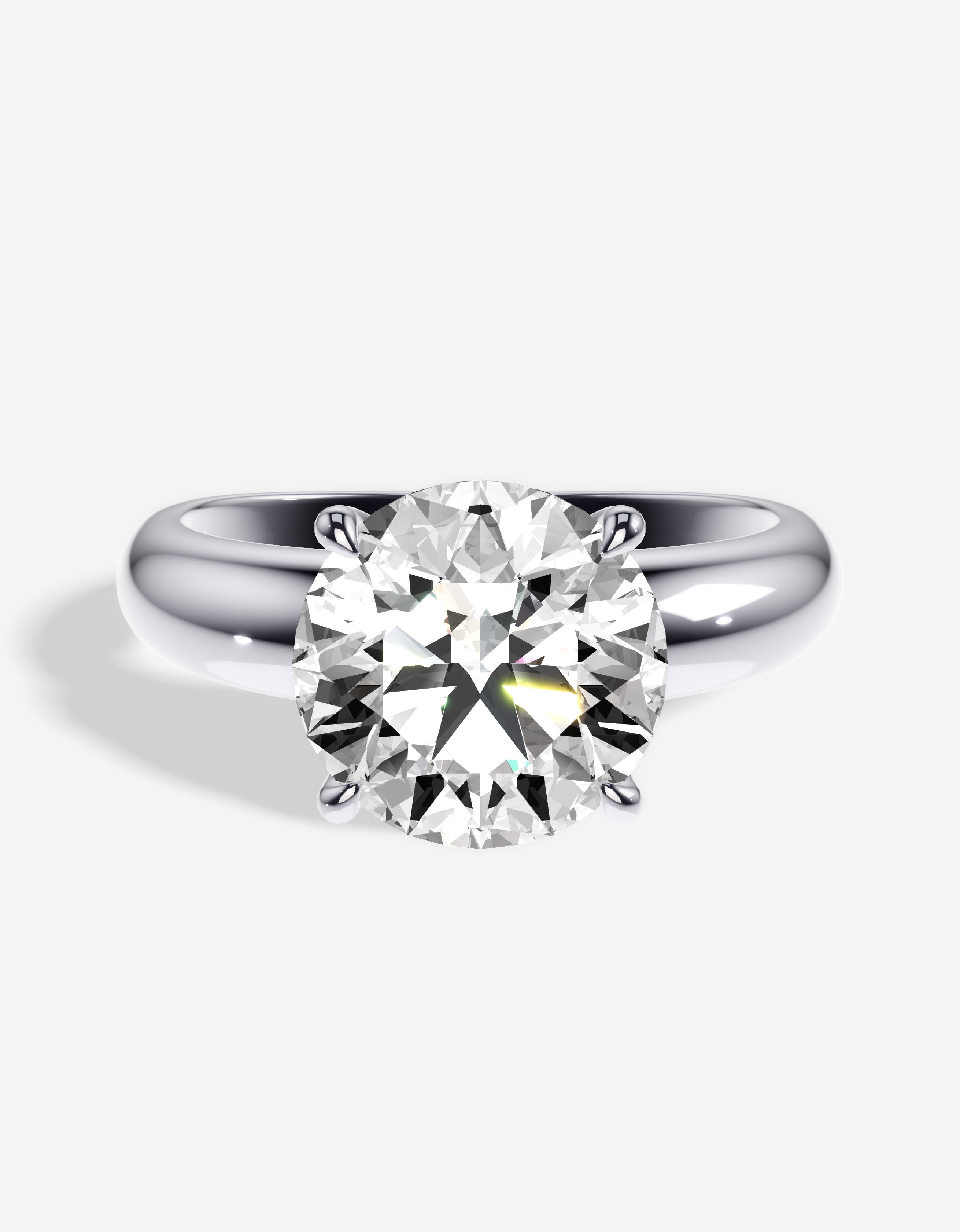 The Diana Classic Solitaire Diamond Prong Engagement Ring – Robin Hood ...
