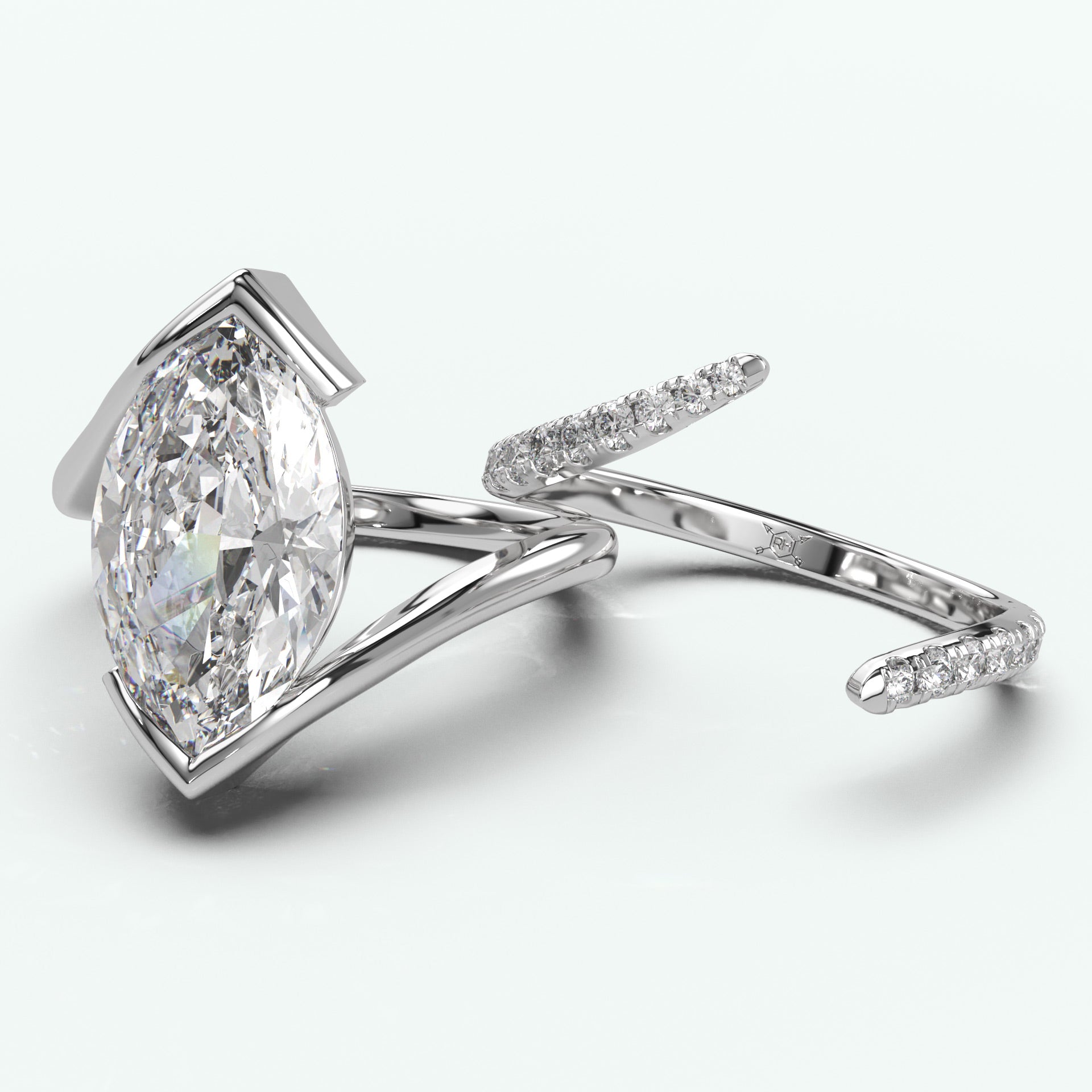 White Gold - Marquise