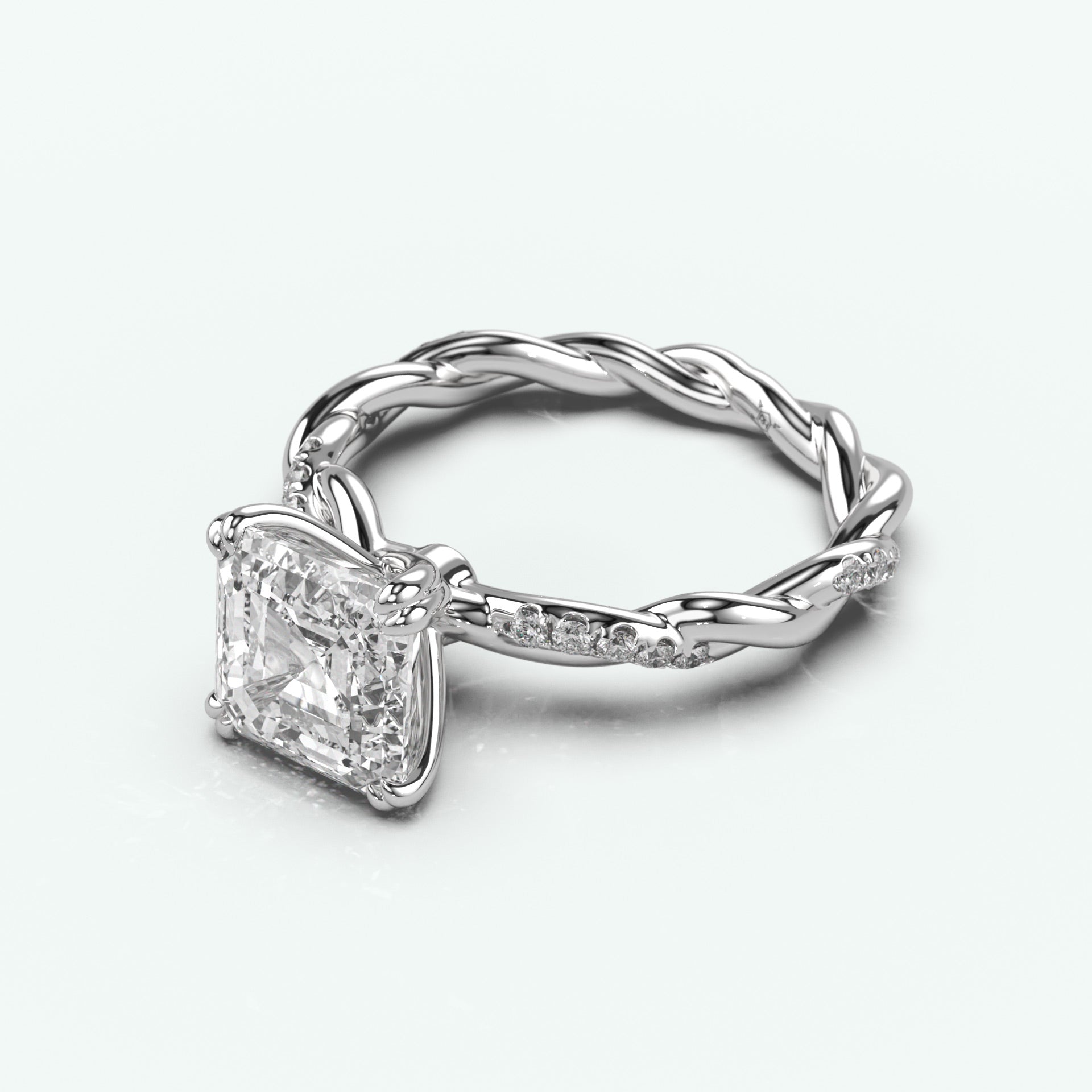 White Gold - Asscher