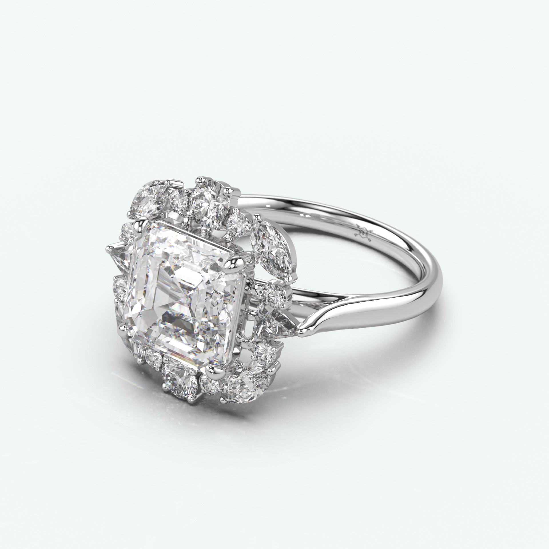 White Gold - Asscher