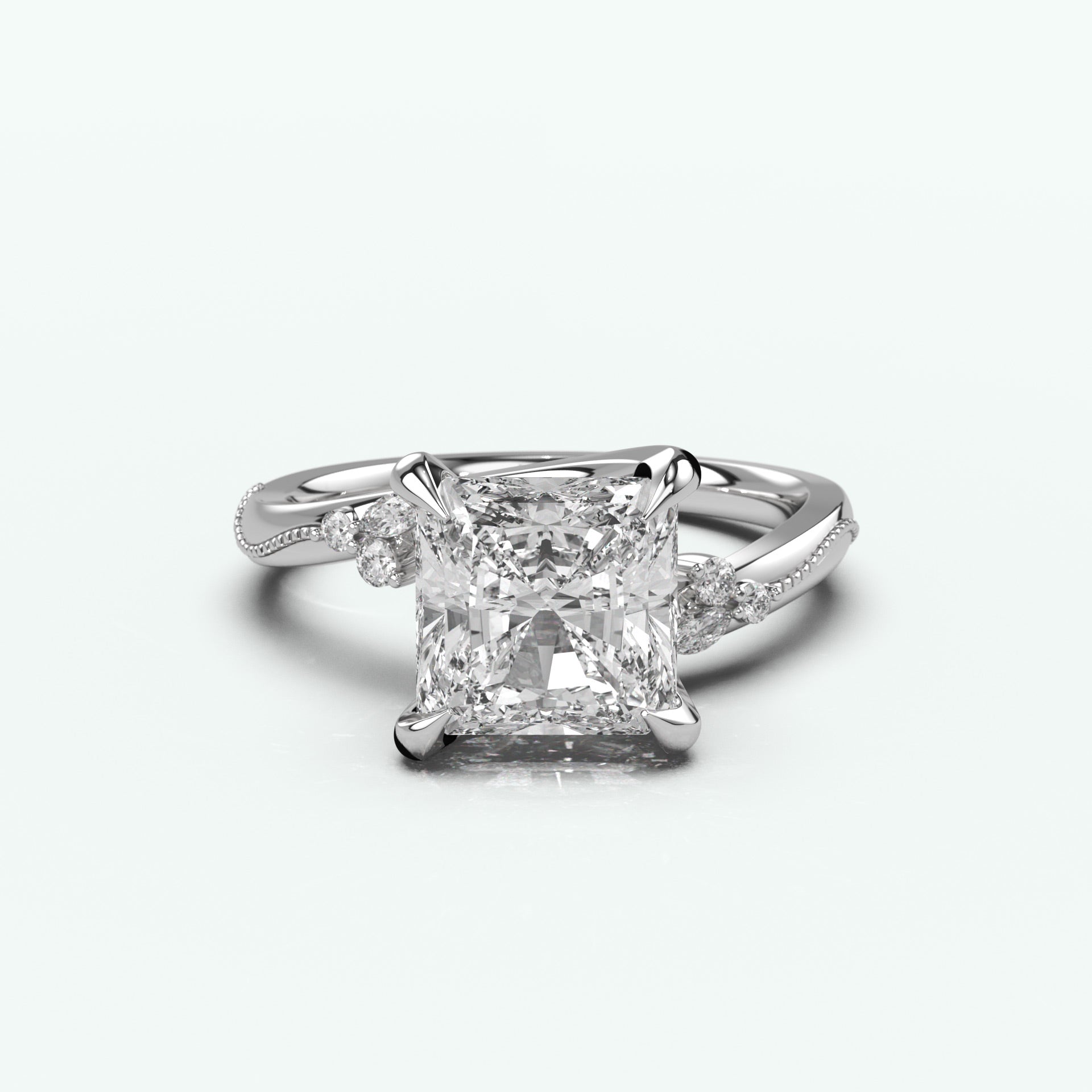 White Gold - Asscher