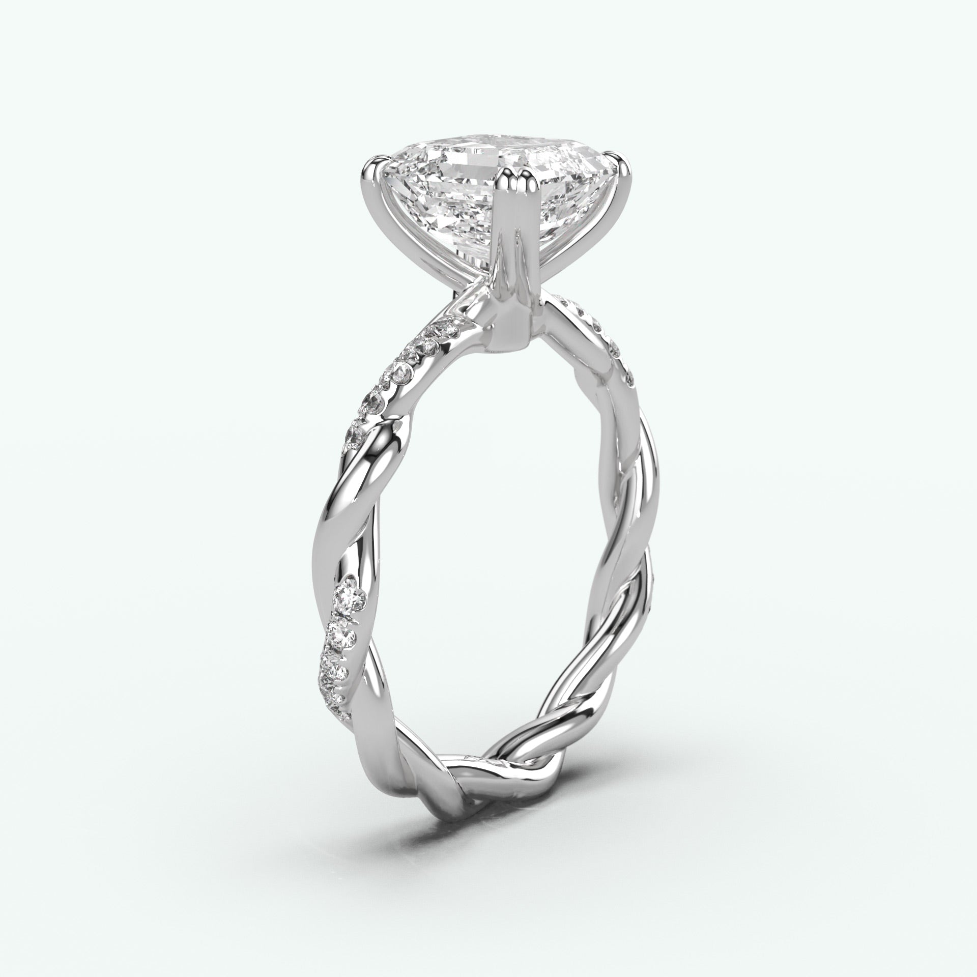 White Gold - Asscher
