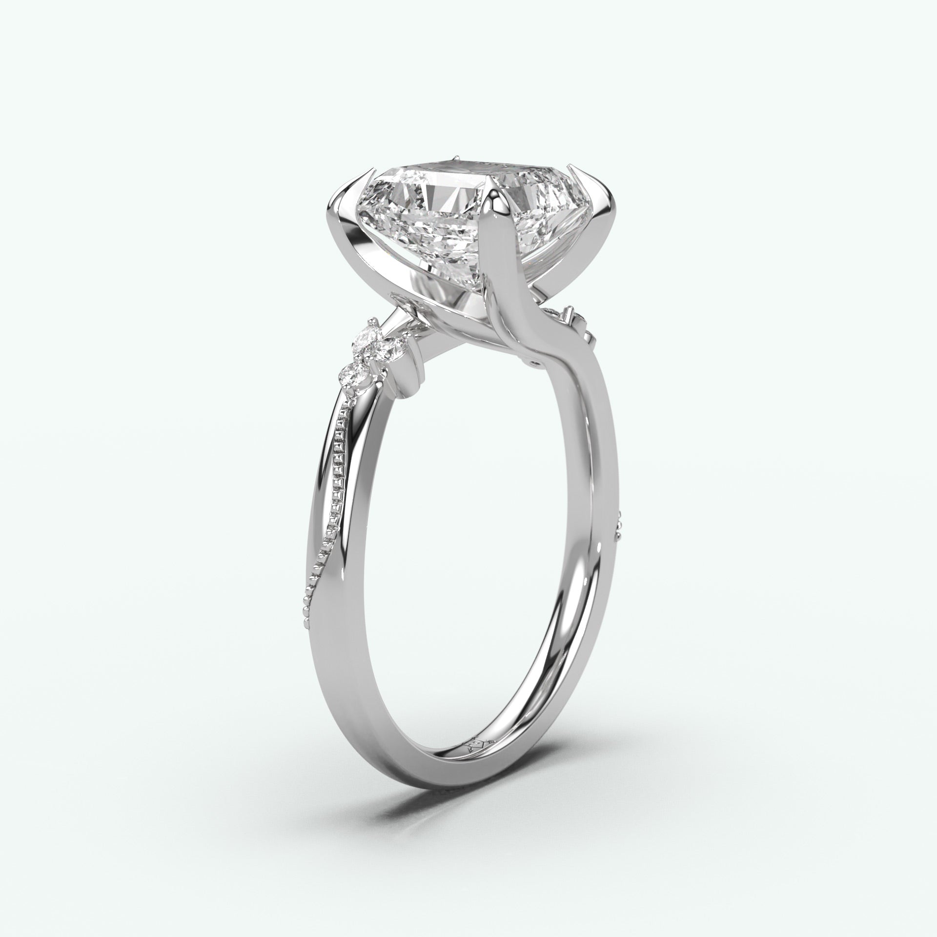 White Gold - Asscher