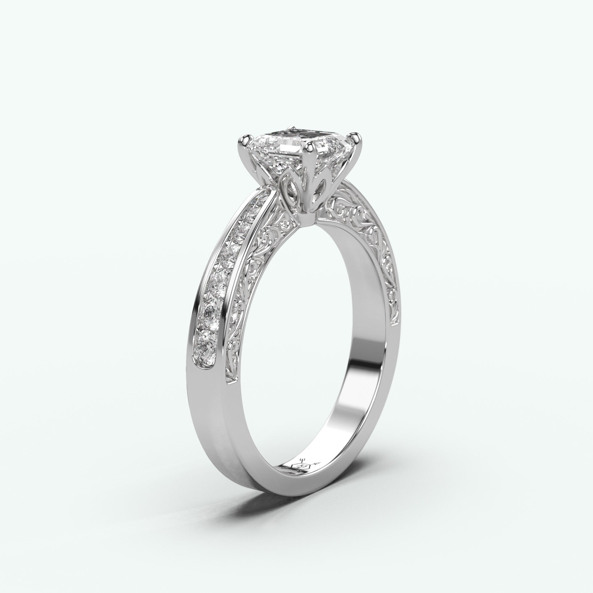 White Gold - Asscher