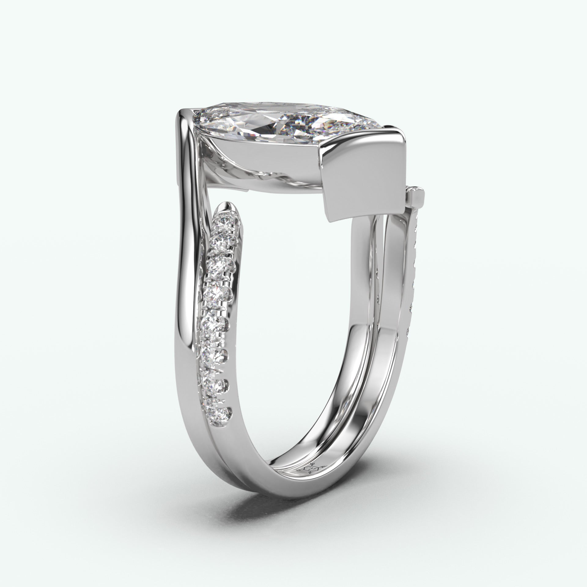 White Gold - Marquise