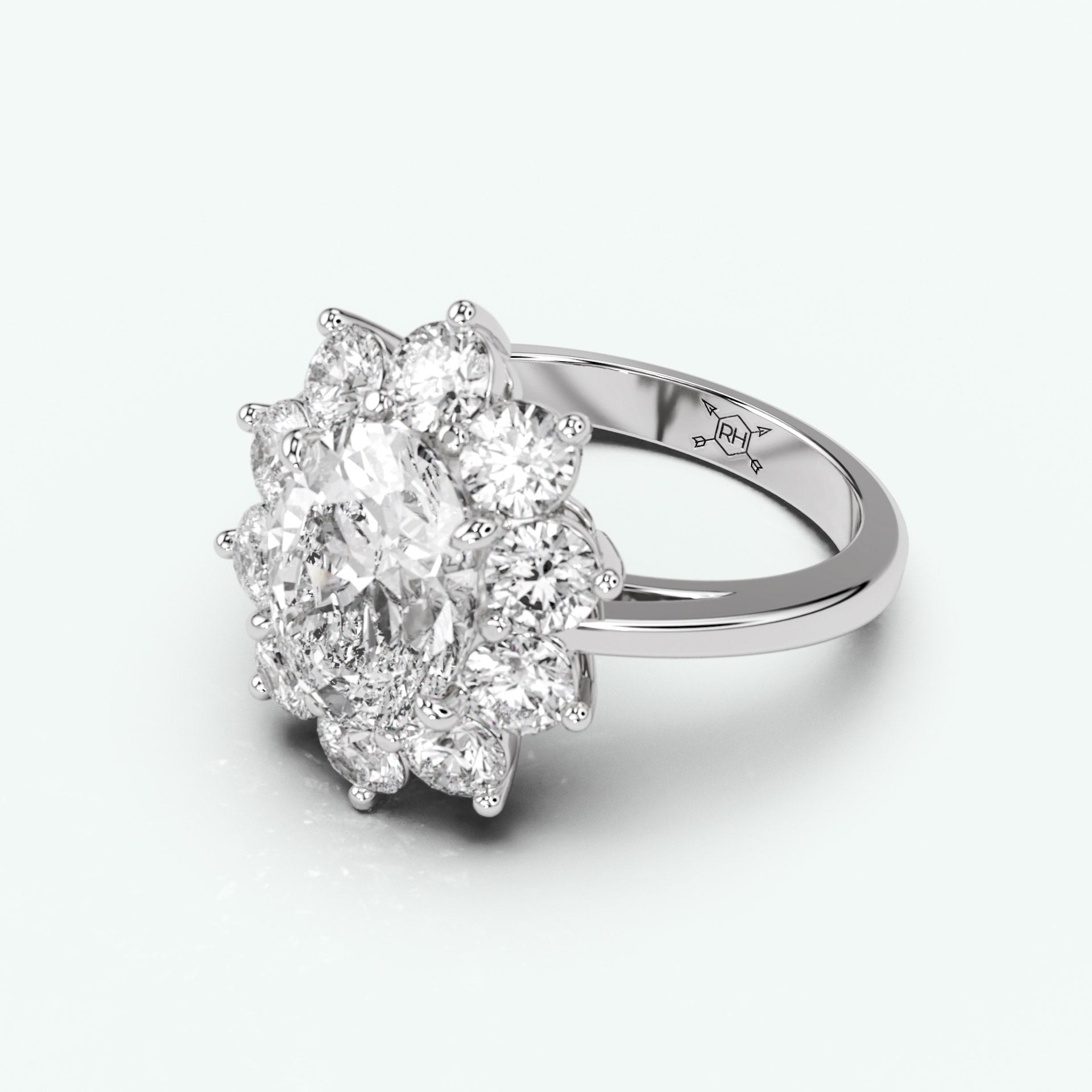 White Gold - Oval
