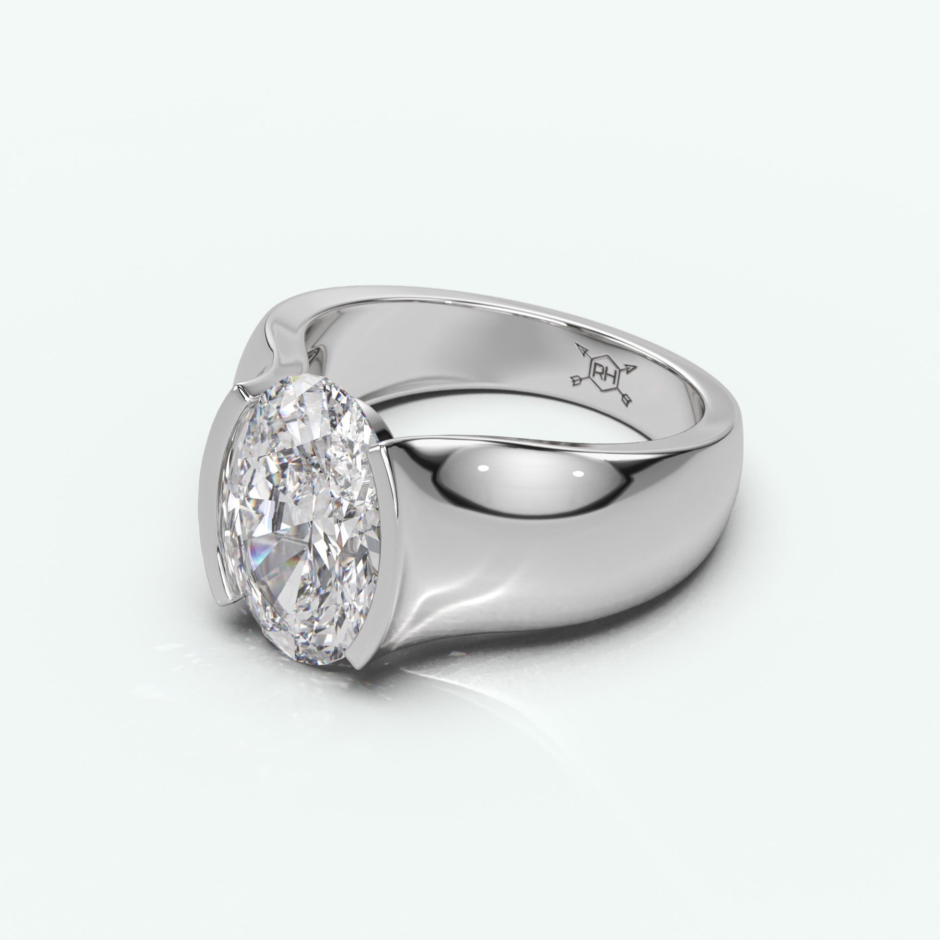 White Gold - Oval