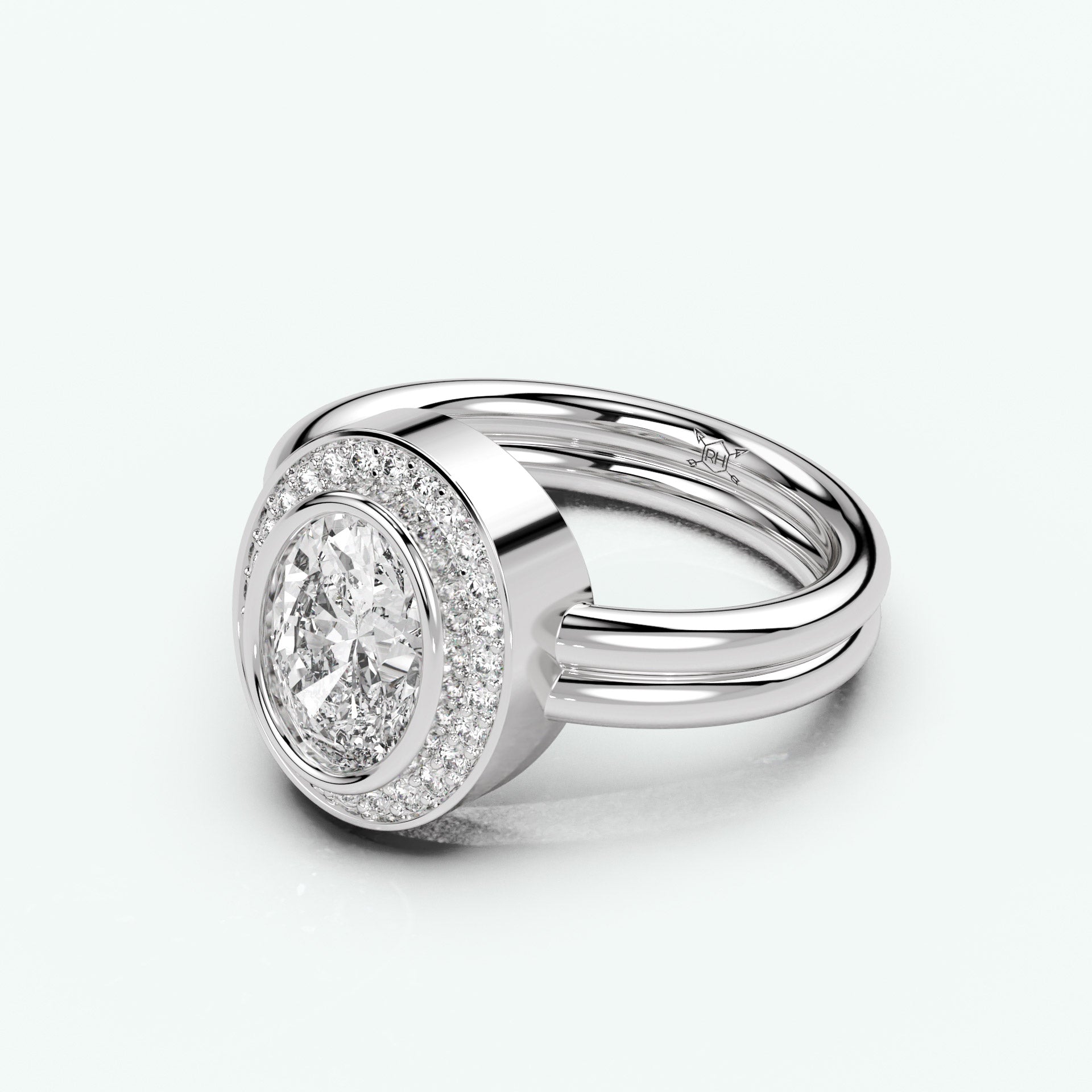 White Gold - Oval