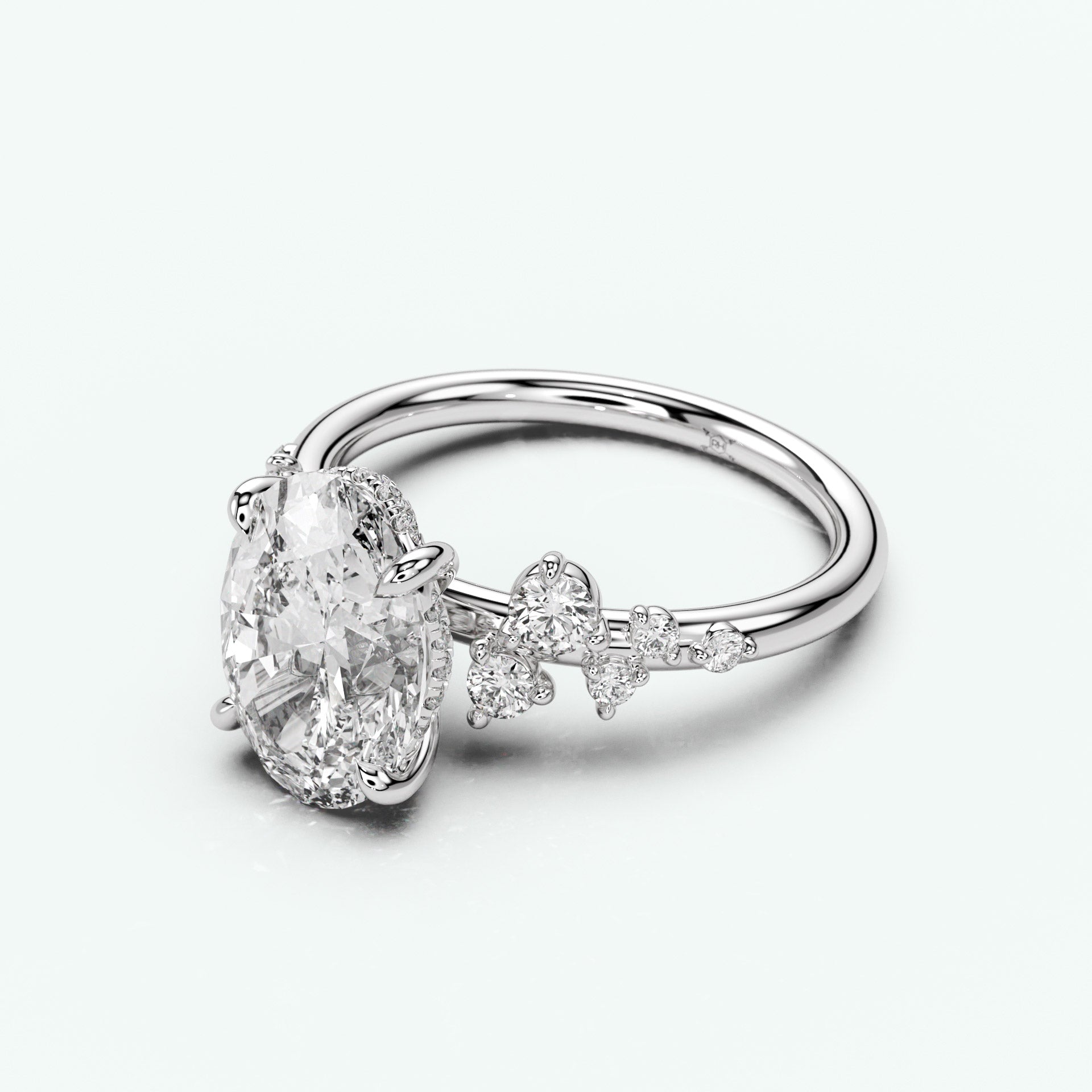 White Gold - Oval