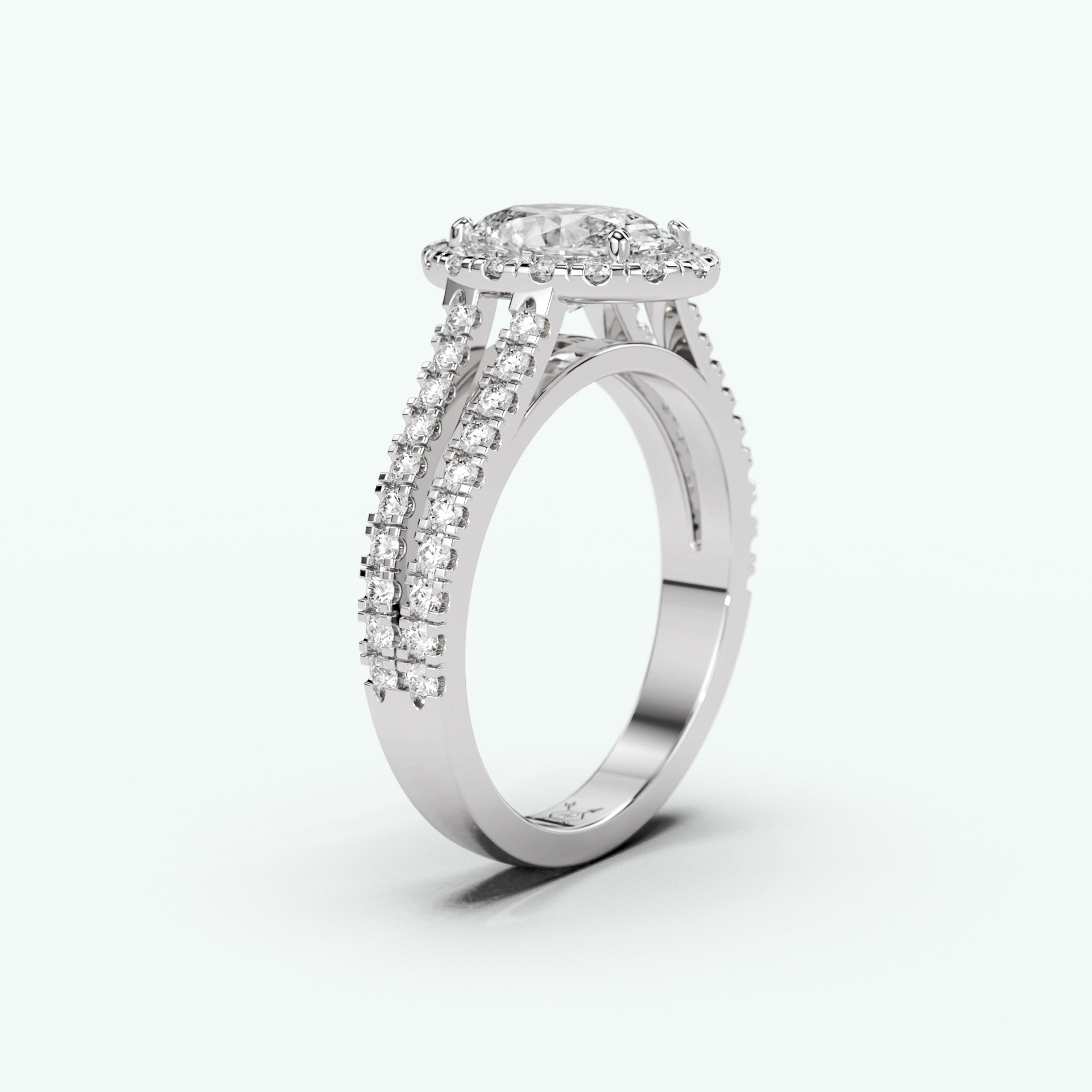 White Gold - Oval