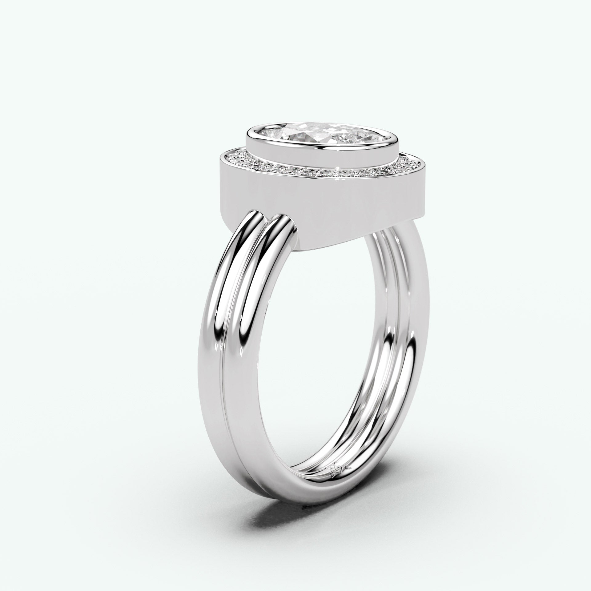 White Gold - Oval