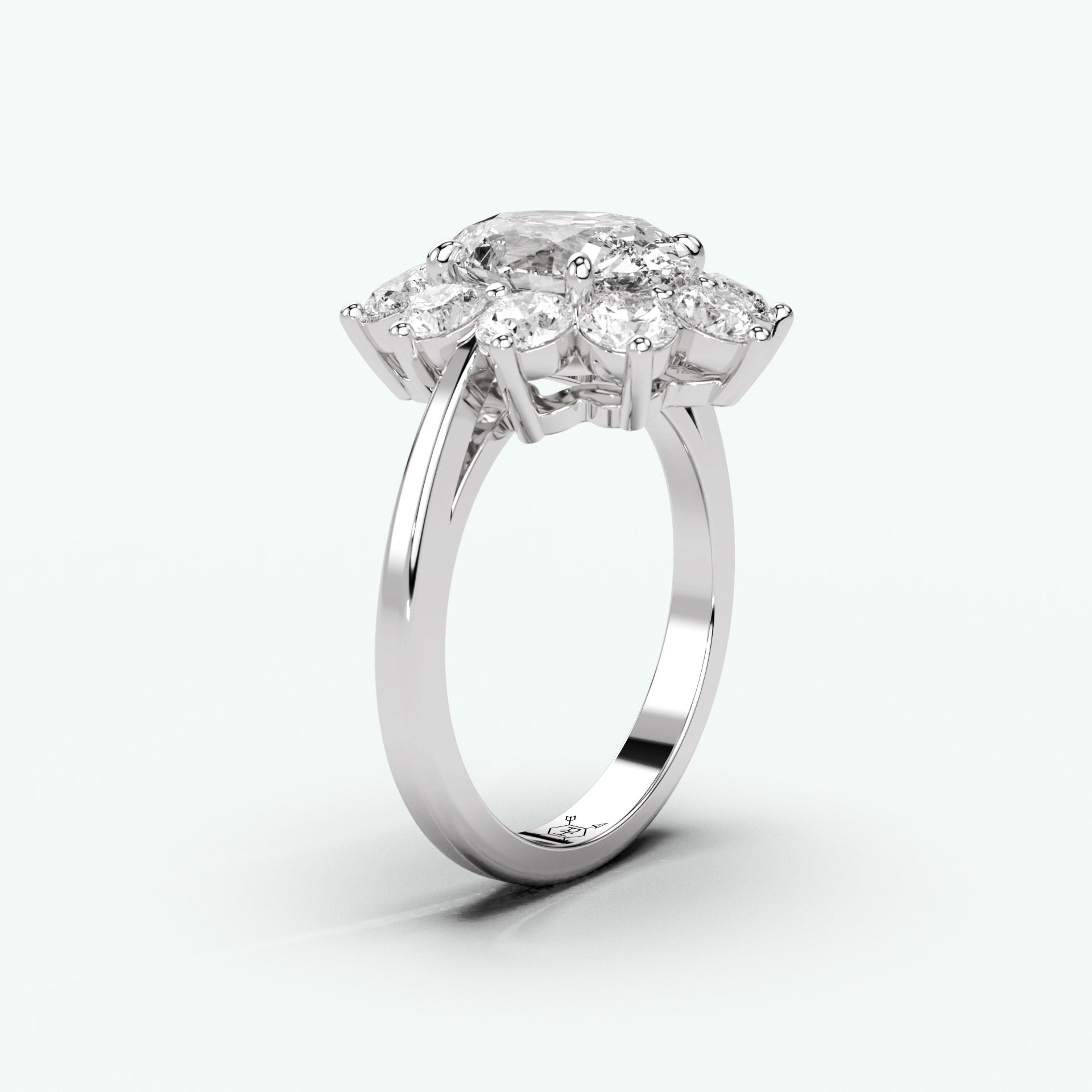 White Gold - Oval