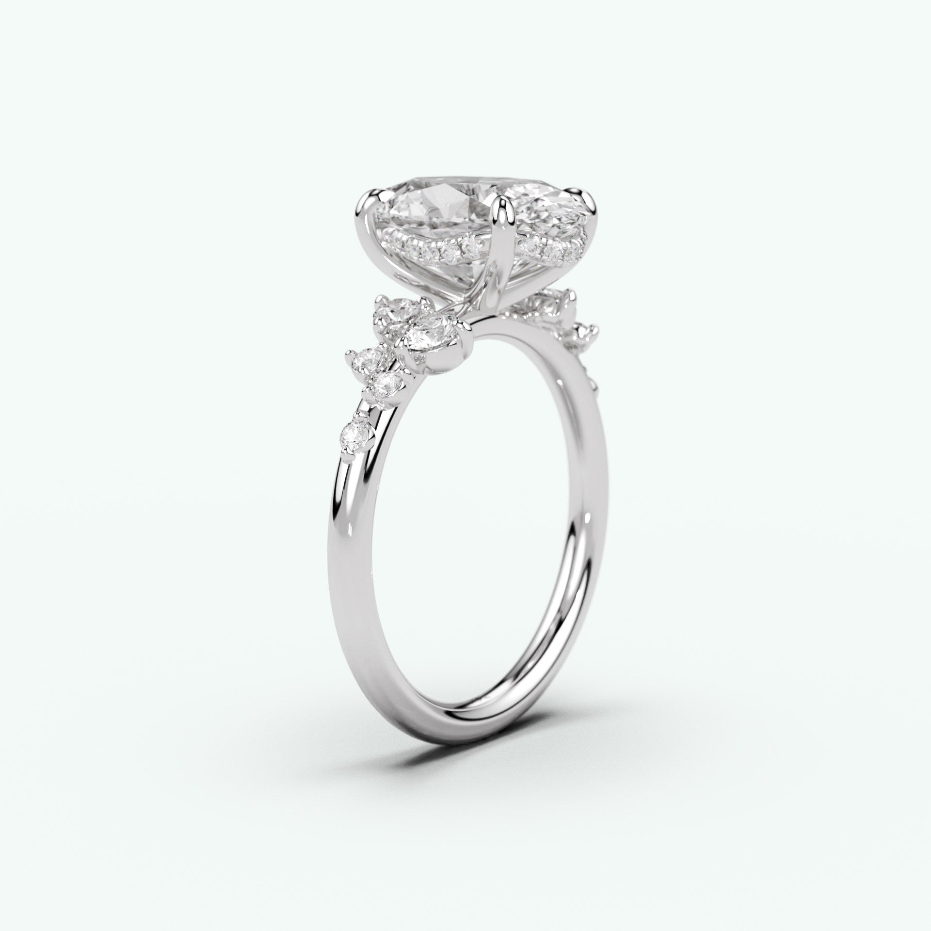 White Gold - Oval