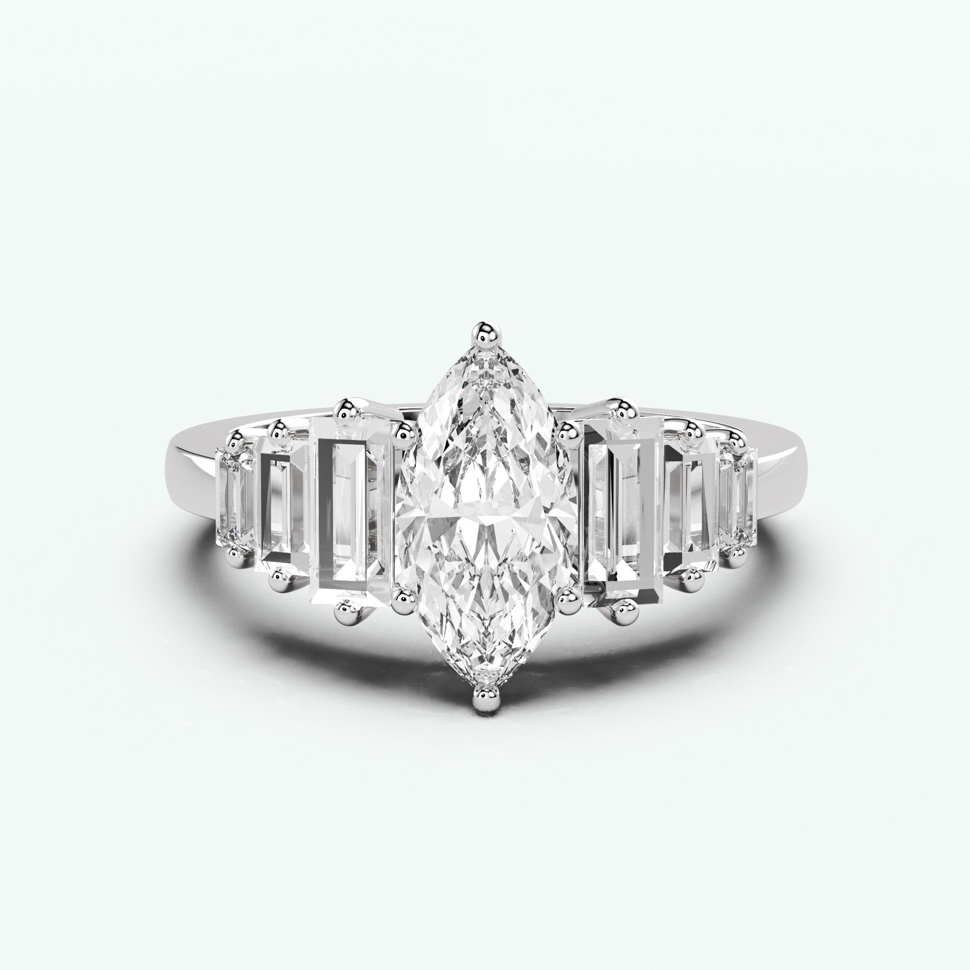 White Gold - Marquise