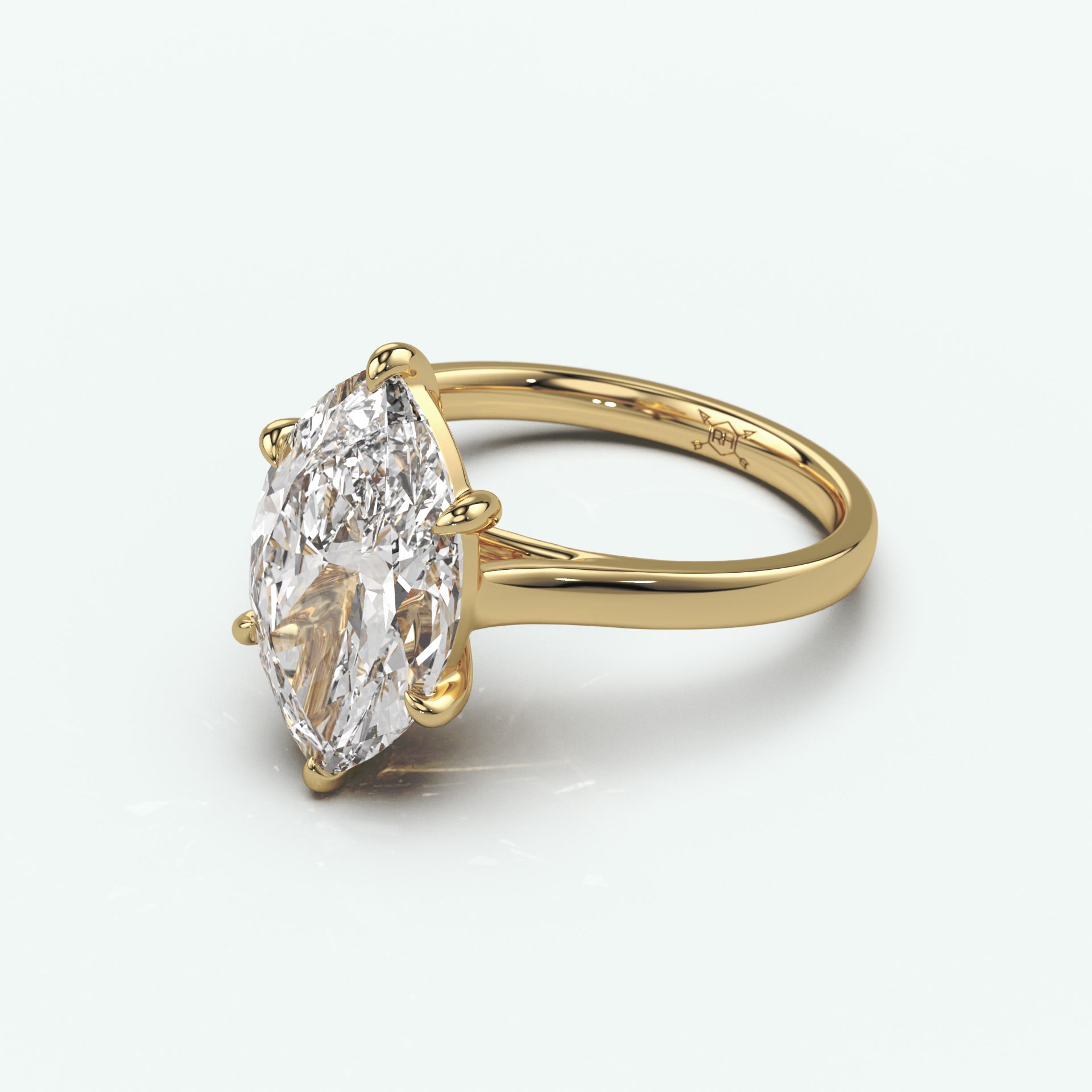 The Blair With 3.0 Carat Marquise Shape Lab Grown Diamond