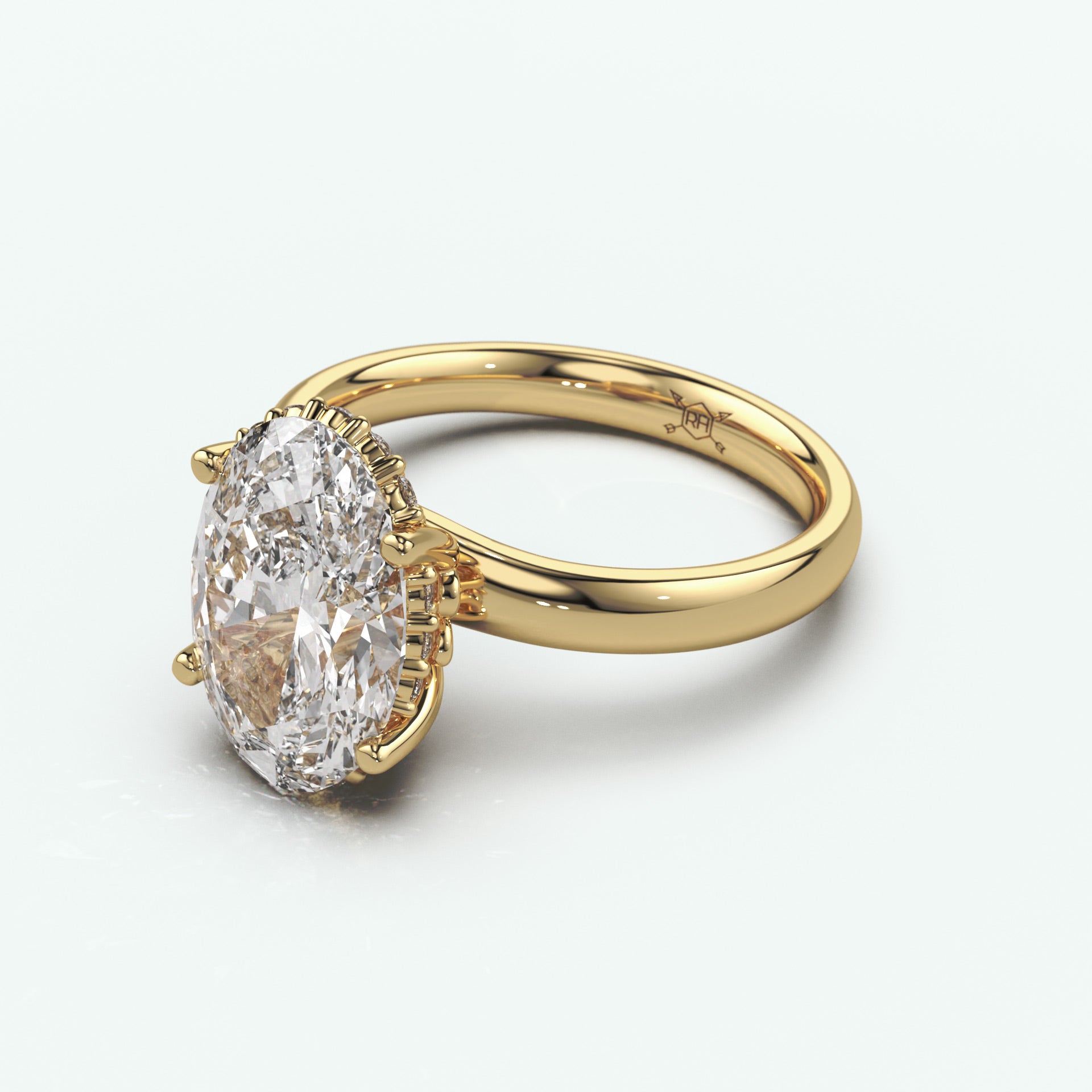 The Monica With 3.0 Carat Oval Shape Lab Grown Diamond