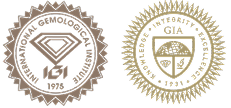 GIA and IGI Certification Seals